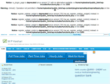 Tablet Screenshot of mpkeshari.com